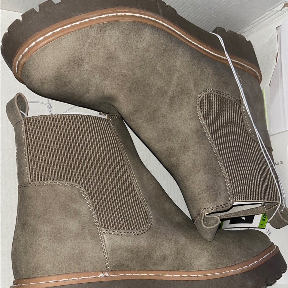 Dolce Vita Taupe Chelsea Boots